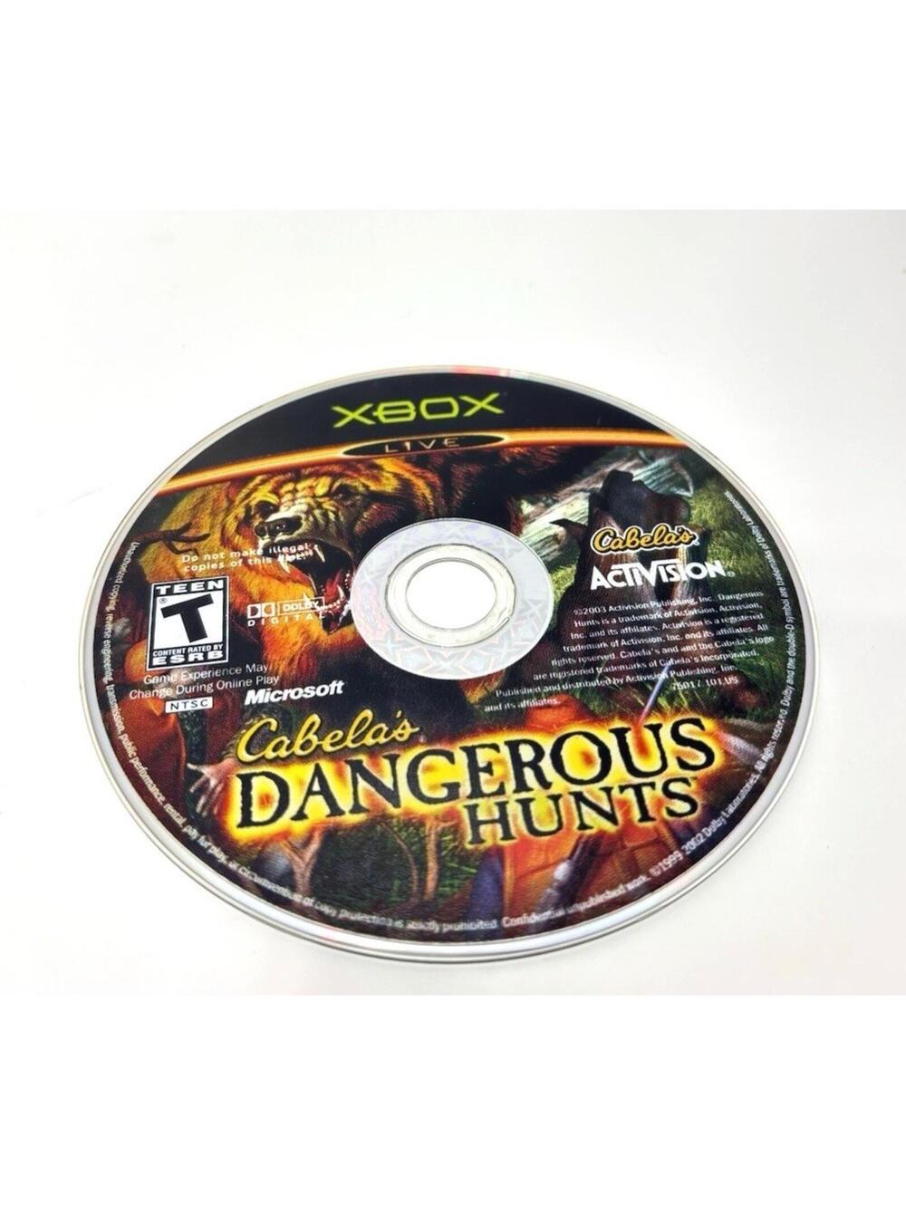 Cabela’s Dangerous Hunts Xbox Game Disc Tested *Disc Only